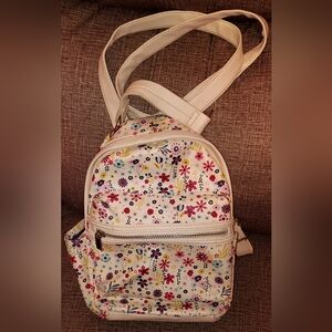 Floral Cream Backpack